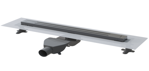 Душевой лоток Boheme Premium Trendy 983-80-GM 85х5 серый