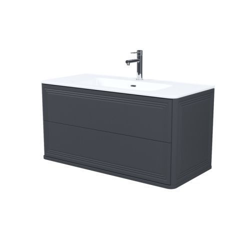 Тумба с раковиной Iddis Oxford Neo OXN10D0i95K 100х50 подвесная цвет серый