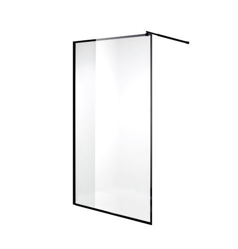 Душевая перегородка Niagara Nova NG-687-11BLACK 110х195 стекло с рисунком профиль черный