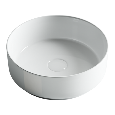 Раковина из сантехнического фарфора Ceramica Nova ELEMENT CN5001 40х40 накладная цвет белый