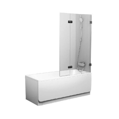 Душевая шторка на ванну Ravak BVS2 7ULA0A00Z1 100х150 стекло прозрачное профиль хром ориентация левая