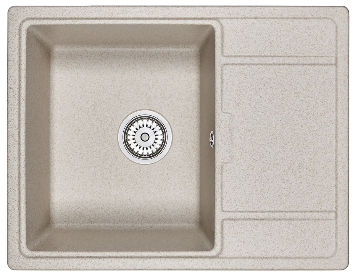 Кухонная мойка Granula 6503, ПИРИТ 65х50 цвет бежевый поверхность матовая