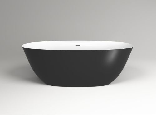 Ванна из искусственного камня Plumberia Selection Veloma VELOMA 170BN 170х75 отдельностоящая овальная с ножками