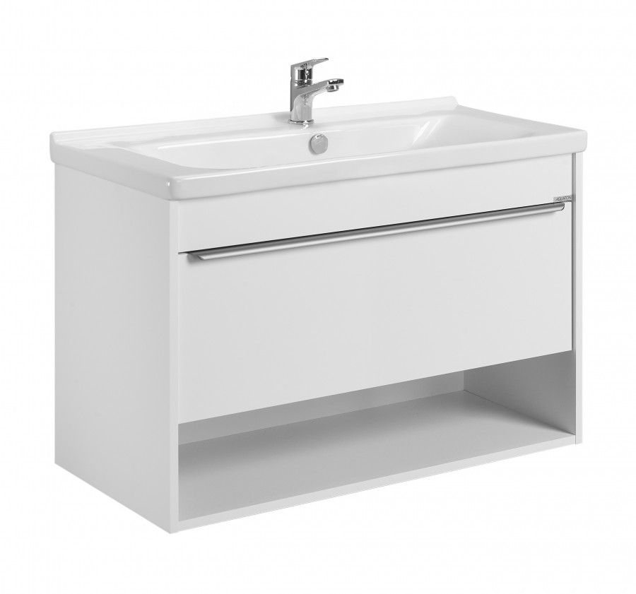 Тумба под раковину Aquaton Хоуп 1A287401HP2B0 100х50 подвесная цвет белый