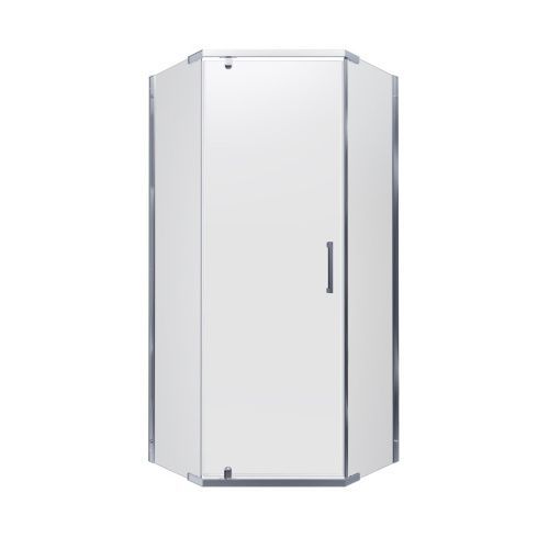 Душевой уголок Тритон Дека-Хром Щ0000053608 90х90 стекло прозрачное профиль хром без поддона