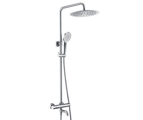 Душевая стойка Wasserkraft A18801 настенная цвет хром с термостатом