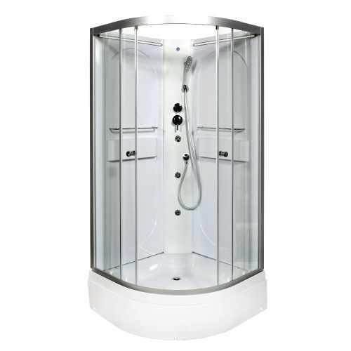 Душевая кабина AvaCan L510NLED+GM 100х100 четверть круга без крыши ориентация универсальная