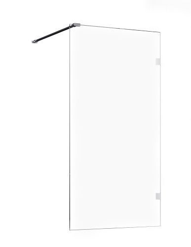 Душевая шторка на ванну New Trendy EVENTA EXK-6997-WP 90х150 стекло прозрачное профиль хром ориентация универсальная