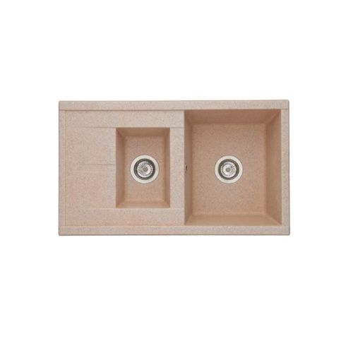 Кухонная мойка Aquaton Делия 1A716232DE220 85х50 цвет бежевый поверхность матовая