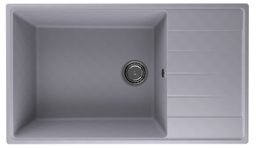 Кухонная мойка Ulgran Quartz Prima 860-05 85х50 цвет серый поверхность матовая
