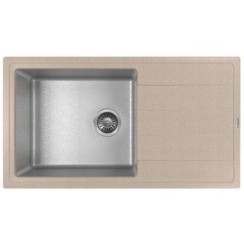 Кухонная мойка Florentina Комби 860 21.400.D0860.107 85х50 цвет бежевый поверхность полированная