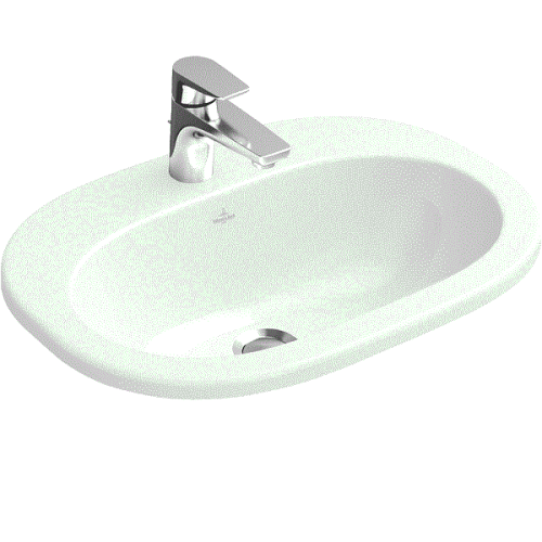 Раковина керамическая Villeroy Boch O.Novo 41615601 60х40 встраиваемая цвет белый 1 отверстие под смеситель