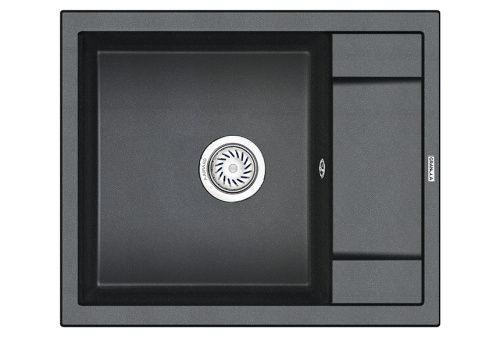 Кухонная мойка Granula 6002, ШВАРЦ 60х50 цвет черный поверхность матовая