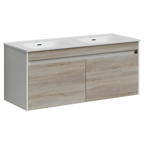 Тумба под раковину Sancos Smart SM120-2E 120х50 подвесная цвет коричневый