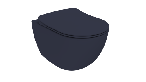 Чаша унитаза подвесная Creavit Free FE322-11BM00E-0000 цвет серый без сиденья душевой смыв