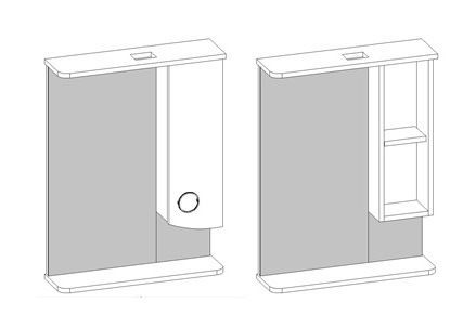 Зеркало-шкаф Corozo Ультра Флора SD-00000301 60х70 подвесной цвет белый - фото 4
