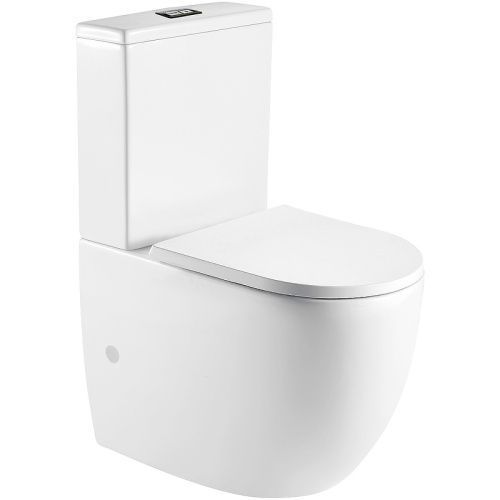 Унитаз напольный с бачком WeltWasser WW MERZBACH 011 GL-WT (10000012089) белый с сиденьем микролифт безободковый смыв торнадо