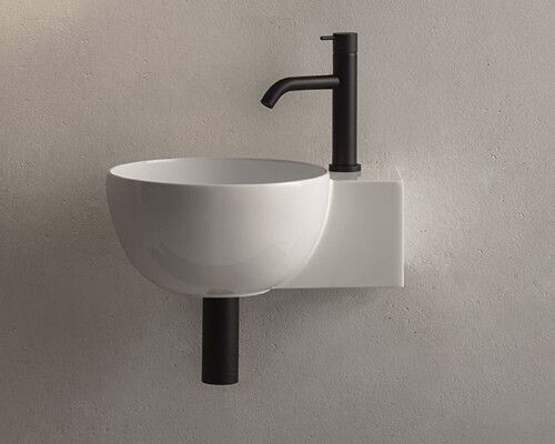 Раковина керамическая Globo T-EDGE TE040BI 40х30 накладная цвет белый