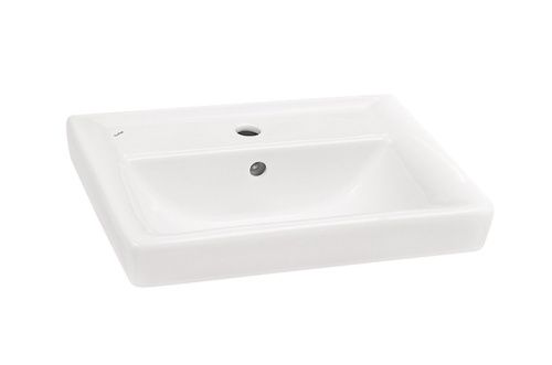 Раковина из сантехнического фаянса Aquaton Тигода 1WH302126 60х50 накладная цвет белый 1 отверстие под смеситель