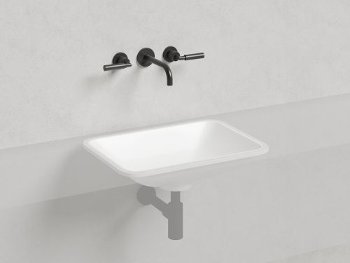 Раковина из искусственного камня S-Sense Salini Marea 1802106G 60х40 встраиваемая цвет белый без отверстий под смеситель