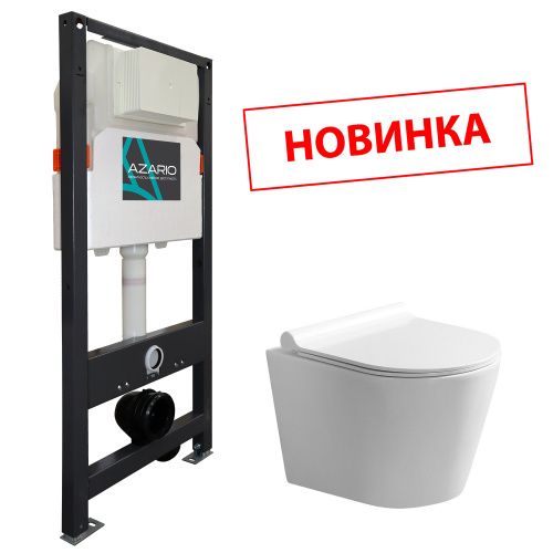 Комплект унитаз с инсталляцией  Azario  AZ-501A+AZ-2217