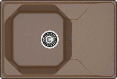 Кухонная мойка Granfest Unique U-740L терракот 75х50 цвет коричневый поверхность матовая