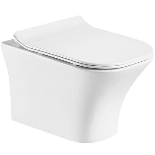 Унитаз подвесной Orange C02-100w белый с сиденьем микролифт каскадный смыв