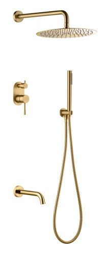Душевая система Boheme Uno 464-2-MG встраиваемая в стену цвет золото