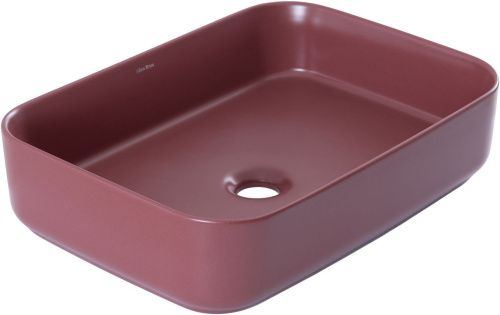 Раковина керамическая Allen Brau Fantasy 4.11021.BD 50х40 накладная цвет красный без отверстий под смеситель
