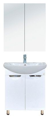 Тумба под раковину Misty Лаванда Э-Лав01070-011Пр 70х30 напольная цвет белый - фото 3