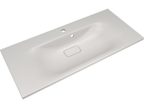 Раковина из искусственного камня Florentina Фортуна 1000 10.270.01000.201 100х50 накладная цвет белый 1 отверстие под смеситель