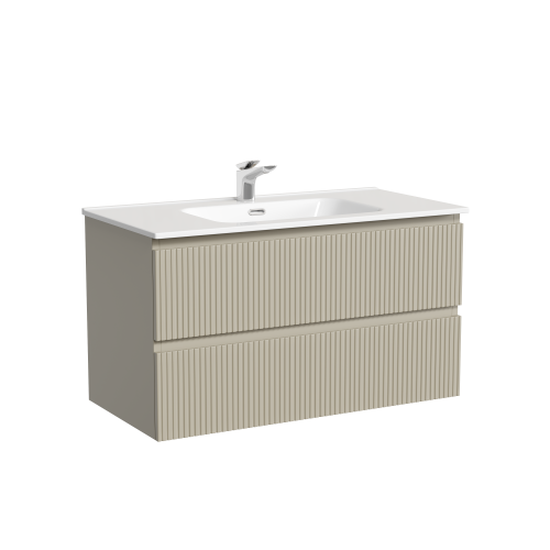 Тумба под раковину Sancos SNOB T SNT90CE 90х40 подвесная цвет бежевый