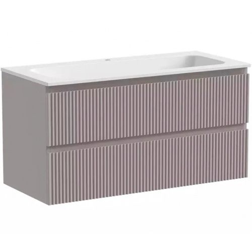 Тумба под раковину Sancos SNOB R SNR100SM 100х40 подвесная цвет бежевый