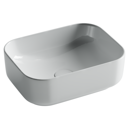 Раковина из сантехнического фарфора Ceramica Nova ELEMENT CN5042 40х30 накладная цвет белый без отверстий под смеситель