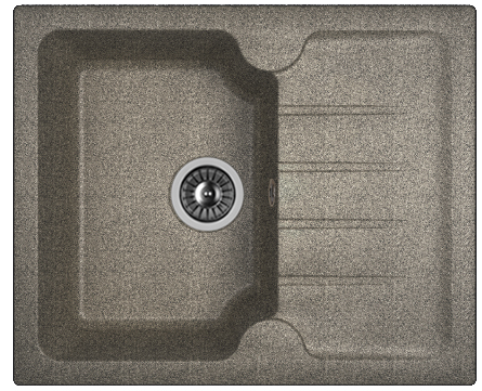 Кухонная мойка Dr.Gans Лора 25.020.A0620.409 60х50 цвет серый поверхность матовая