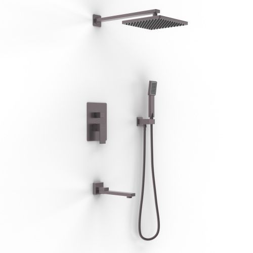 Душевая система Berges Nardis 071012 встраиваемая в стену цвет оружейная сталь