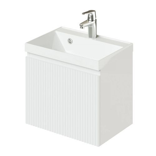 Тумба с раковиной Итана Kate CS00090876 50х30 подвесная цвет белый