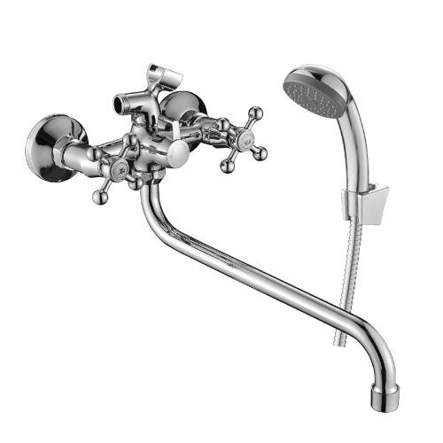 Смеситель для ванны и душа DECOROOM DR54 DR54045 настенный хром