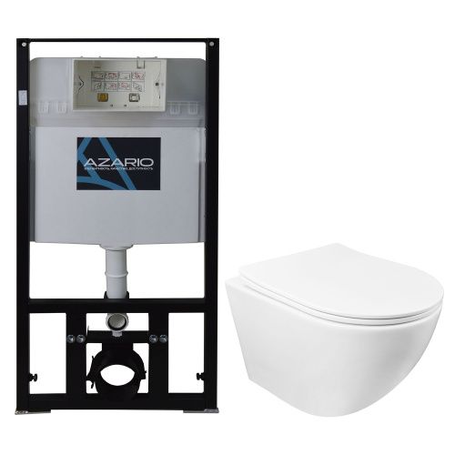 Комплект унитаз с инсталляцией  Azario  AZ-8010-1000+AZ-0046 SP