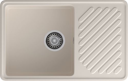 Кухонная мойка Granfest Quarz 52 белый 75х50 цвет белый поверхность матовая