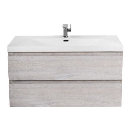 Тумба под раковину Cezares MOLVENO MOLVENO-80-2C-SO-LB 80х50 подвесная цвет серый
