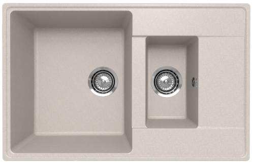 Кухонная мойка Ulgran Quartz Prima 780 1,5 K-10 80х50 цвет бежевый