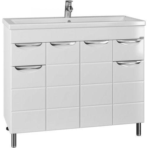 Тумба под раковину СанТа Родос 206016 100х40 подвесная цвет белый