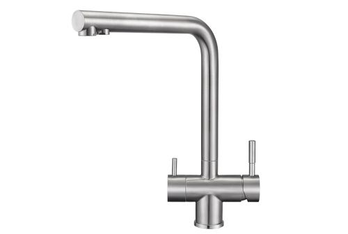 Смеситель для кухни Granula 2305, НЕРЖ на мойку нержавеющая сталь