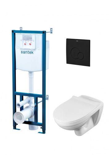 Комплект унитаз с инталляцией и клавишей смыва Santek Бореаль 1WH501775
