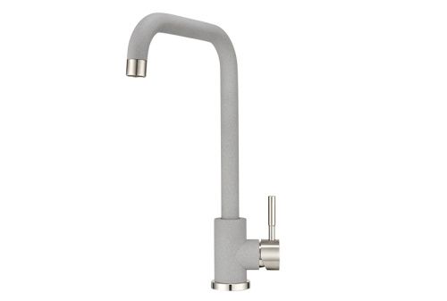 Смеситель для кухни Granula ST-4033, БАЗАЛЬТ на мойку серый