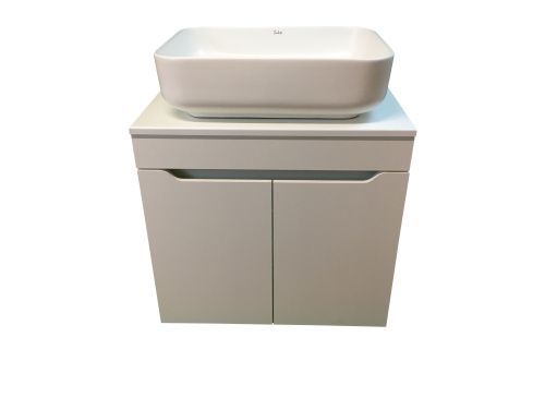 Тумба с раковиной Sintesi STL.W7019_SIN-LVB-APP-409WM 60х60 подвесная цвет белый