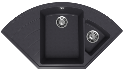 Кухонная мойка Ulgran Quartz Marta 1000-08 100х55 цвет черный