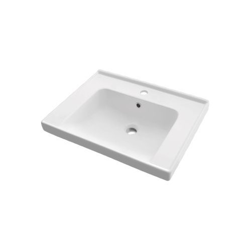 Раковина керамическая Dreja Grace 641587 60х50 подвесная цвет белый 1 отверстие под смеситель