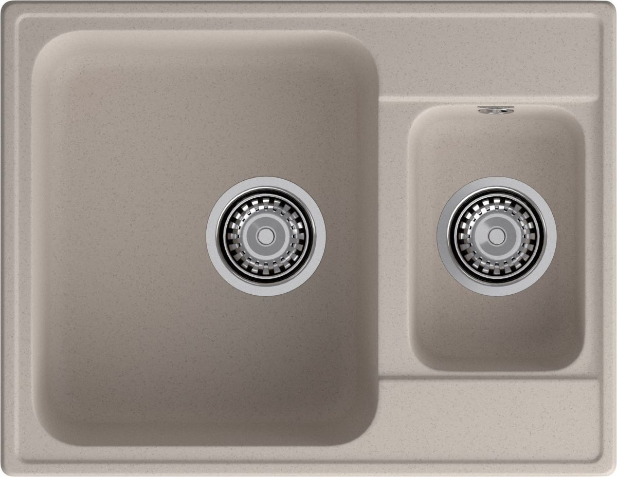 Кухонная мойка Granfest Quarz 09 песочный 60х50 цвет бежевый поверхность матовая